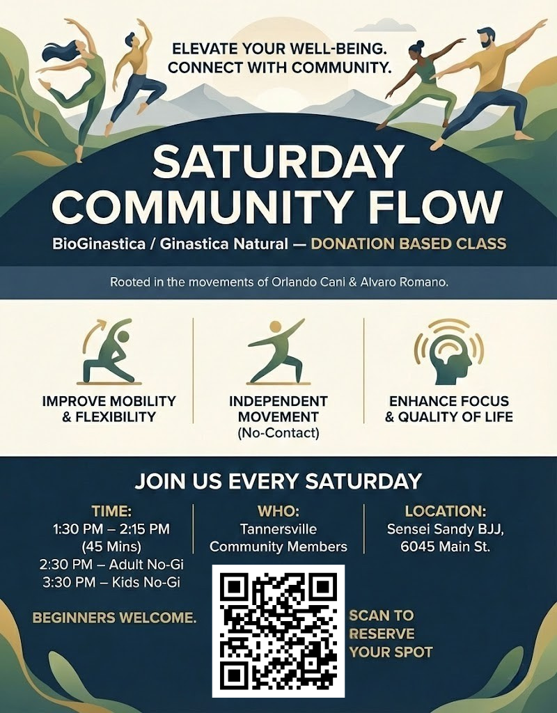 Saturday Community Flow BioGinastica schedule and details